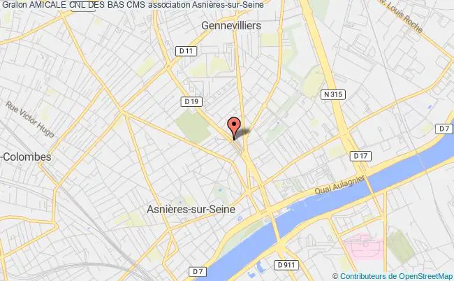 plan association Amicale Cnl Des Bas Cms Asnières-sur-Seine