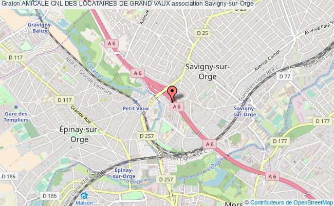 plan association Amicale Cnl Des Locataires De Grand Vaux Savigny-sur-Orge