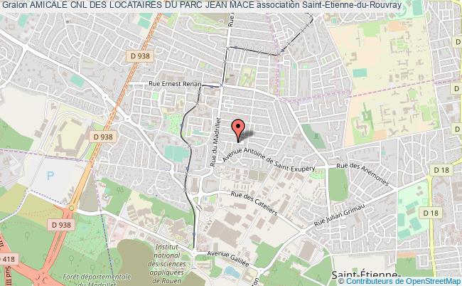 plan association Amicale Cnl Des Locataires Du Parc Jean Mace Saint-Étienne-du-Rouvray