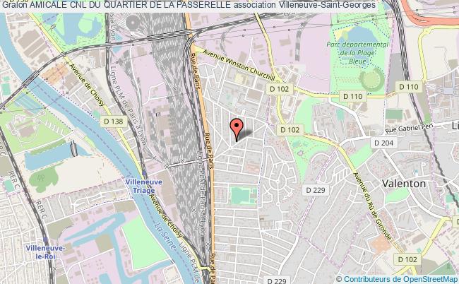 plan association Amicale Cnl Du Quartier De La Passerelle Villeneuve-Saint-Georges
