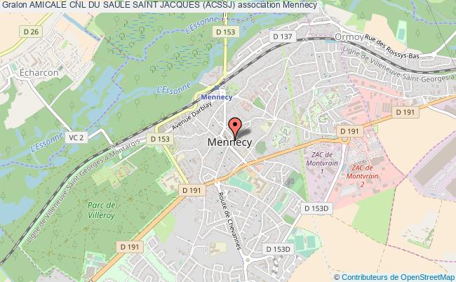 plan association Amicale Cnl Du Saule Saint Jacques (acssj) Mennecy