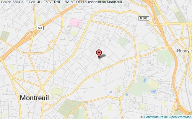 plan association Amicale Cnl Jules Verne - Saint Denis Montreuil
