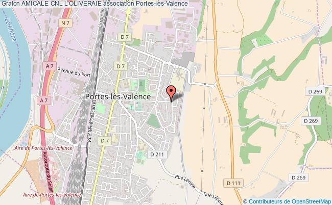 plan association Amicale Cnl L'oliveraie Portes-lès-Valence