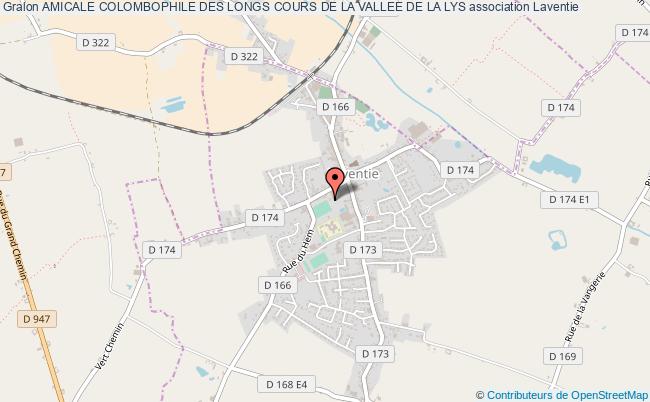 plan association Amicale Colombophile Des Longs Cours De La Vallee De La Lys Laventie
