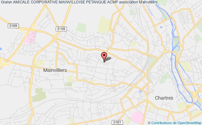 plan association Amicale Corporative Chartraine Petanque Chartres