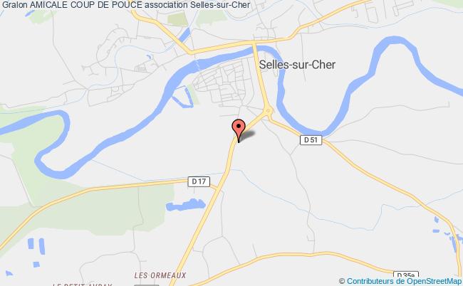 plan association Amicale Coup De Pouce Selles-sur-Cher