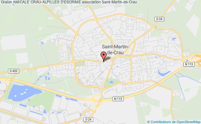 plan association Amicale Crau-alpilles D'escrime Saint-Martin-de-Crau