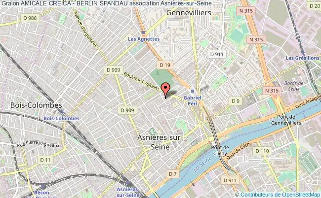 plan association Amicale Creica - Berlin Spandau Asnières-sur-Seine