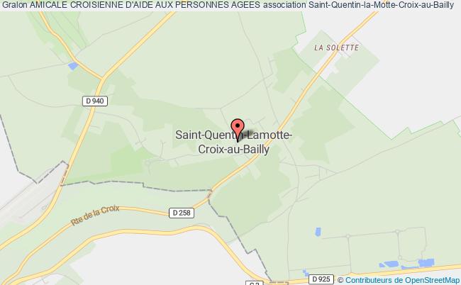plan association Amicale Croisienne D'aide Aux Personnes Agees Saint-Quentin-la-Motte-Croix-au-Bailly