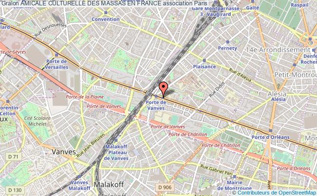 plan association Amicale Culturelle Des Massas En France Paris