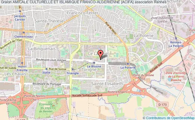 plan association Amicale Culturelle Et Islamique Franco-algerienne [acifa] Rennes