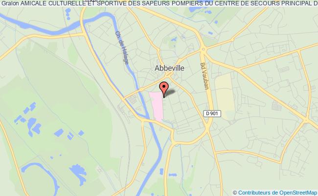 plan association Amicale Culturelle Et Sportive Des Sapeurs Pompiers Du Centre De Secours Principal D'abbeville Abbeville