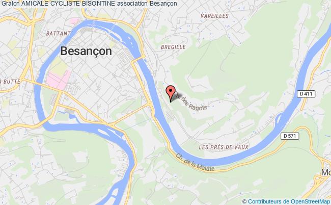 plan association Amicale Cycliste Bisontine Besançon