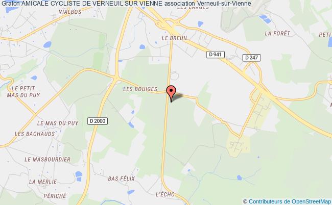 plan association Amicale Cycliste De Verneuil Sur Vienne Verneuil-sur-Vienne