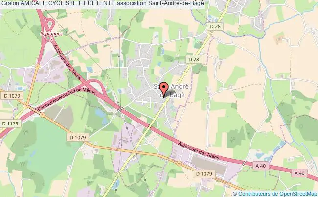 plan association Amicale Cycliste Et Detente Saint-André-de-Bâgé