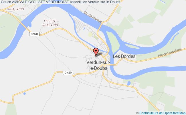 plan association Amicale Cycliste Verdunoise Verdun-sur-le-Doubs