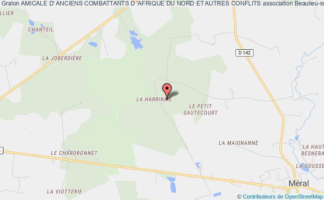 plan association Amicale D' Anciens Combattants D 'afrique Du Nord Et Autres Conflits Beaulieu-sur-Oudon
