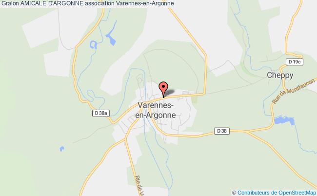 plan association Amicale D'argonne Varennes-en-Argonne