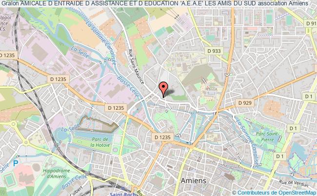 plan association Amicale D Entraide D Assistance Et D Education 'a.e.a.e' Les Amis Du Sud Amiens