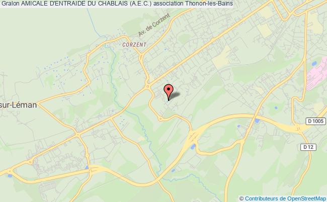 plan association Amicale D'entraide Du Chablais (a.e.c.) Thonon-les-Bains