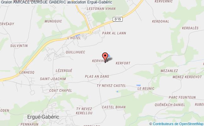 plan association Amicale D'ergue Gaberic Ergué-Gabéric