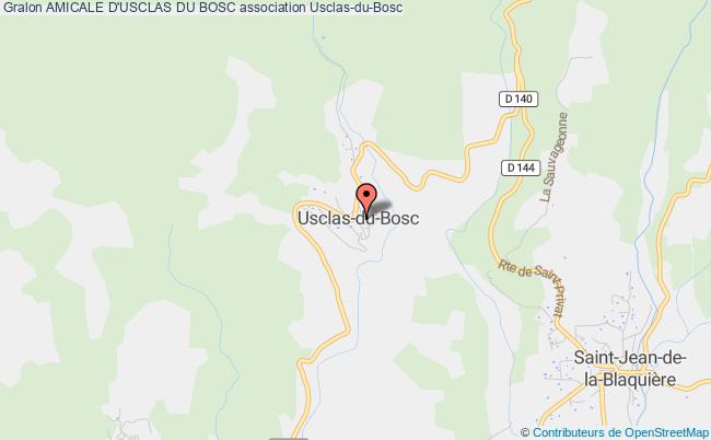 plan association Amicale D'usclas Du Bosc Usclas-du-Bosc