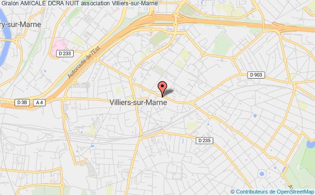 plan association Amicale Dcra Nuit Villiers-sur-Marne