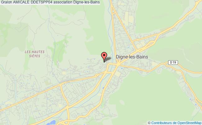 plan association Amicale Ddetspp04 Digne-les-Bains
