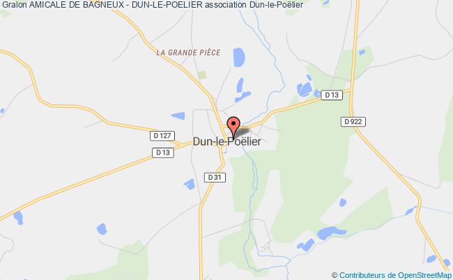 plan association Amicale De Bagneux - Dun-le-poelier Dun-le-Poëlier