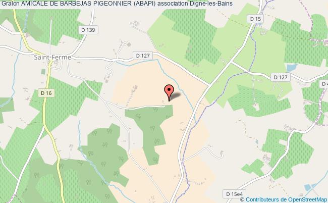 plan association Amicale De Barbejas Pigeonnier (abapi) Digne-les-Bains