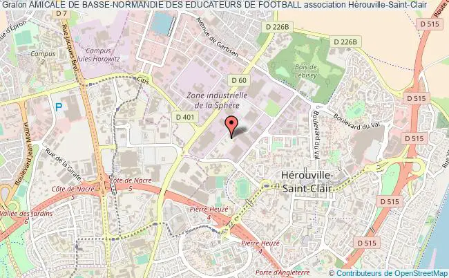 plan association Amicale De Basse-normandie Des Educateurs De Football Hérouville-Saint-Clair