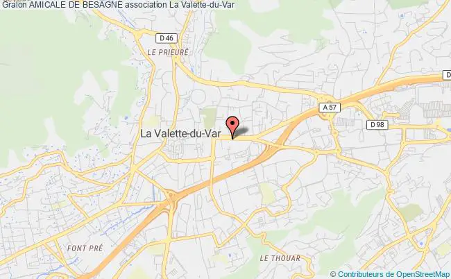 plan association Amicale De Besagne La Valette-du-Var