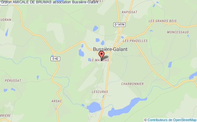 plan association Amicale De Brumas Bussière-Galant