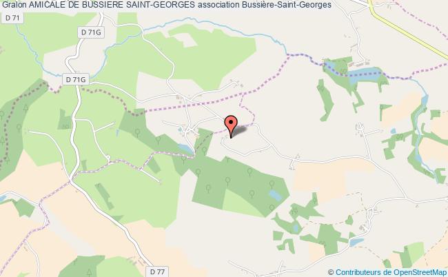 plan association Amicale De Bussiere Saint-georges Bussière-Saint-Georges