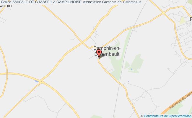 plan association Amicale De Chasse 'la Camphinoise' Camphin-en-Carembault