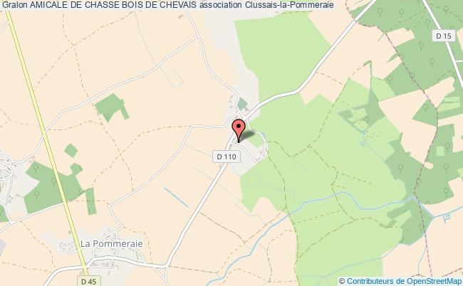 plan association Amicale De Chasse Bois De Chevais Clussais-la-Pommeraie