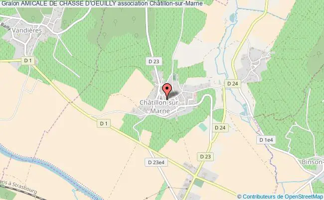 plan association Amicale De Chasse D'oeuilly Châtillon-sur-Marne
