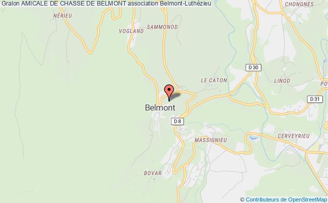 plan association Amicale De Chasse De Belmont Belmont-Luthézieu