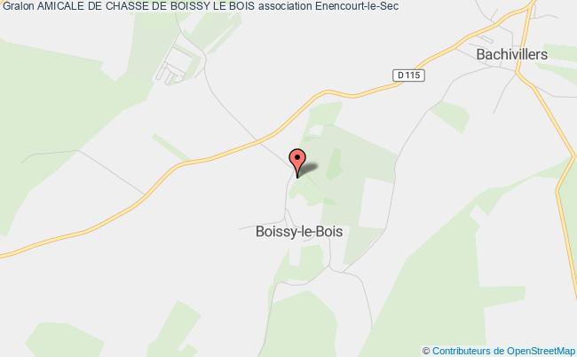 plan association Amicale De Chasse De Boissy Le Bois Énencourt-le-Sec