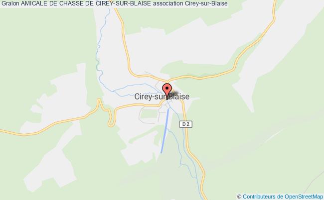 plan association Amicale De Chasse De Cirey-sur-blaise Cirey-sur-Blaise