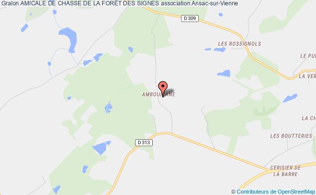 plan association Amicale De Chasse De La ForÊt Des Signes Ansac-sur-Vienne
