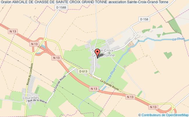 plan association Amicale De Chasse De Sainte Croix Grand Tonne Sainte-Croix-Grand-Tonne