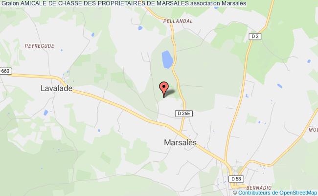 plan association Amicale De Chasse Des Proprietaires De Marsales Marsalès