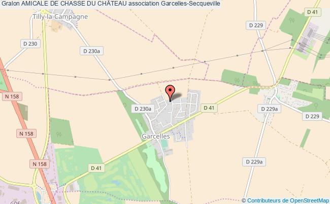 plan association Amicale De Chasse Du ChÂteau Garcelles-Secqueville