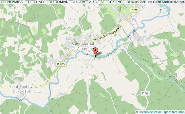 plan association Amicale De Chasse Du Domaine Du Chateau De St Jory Lasbloux Saint-Martial-d'Albarède
