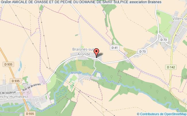 plan association Amicale De Chasse Et De Peche Du Domaine De Saint Sulpice Braisnes-sur-Aronde