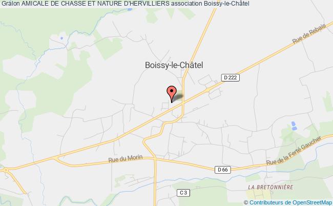 plan association Amicale De Chasse Et Nature D'hervilliers Boissy-le-Châtel
