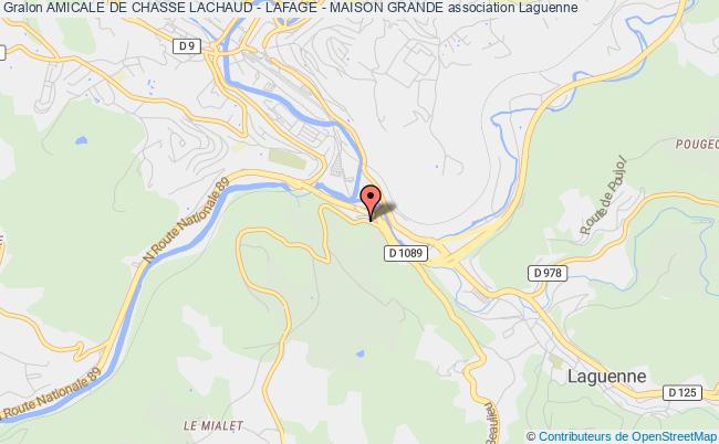 plan association Amicale De Chasse Lachaud - Lafage - Maison Grande Laguenne-sur-Avalouze