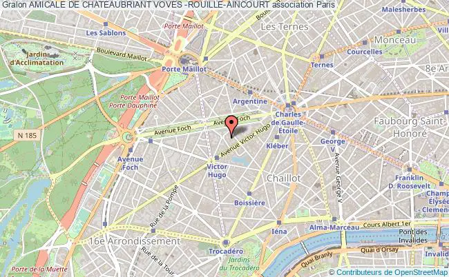 plan association Amicale De Chateaubriant Voves -rouille-aincourt Paris