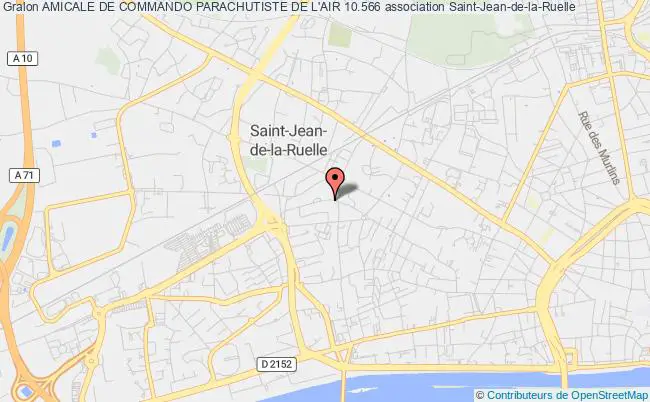 plan association Amicale De Commando Parachutiste De L'air 10.566 Saint-Jean-de-la-Ruelle